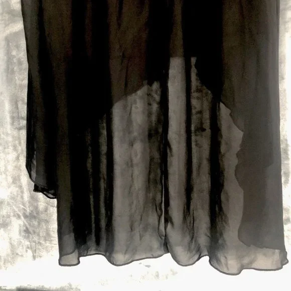 D Signed Disney Dress Black Sheer Skirt Size Large - Picture 10 of 11